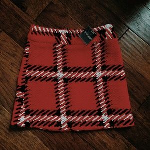 Topshop plaid skirt